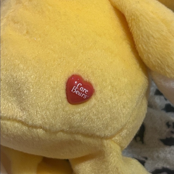 Y2K Care Bears Birthday Bear Yellow Plush Bear with Cupcake Embroidery - Picture 3 of 8